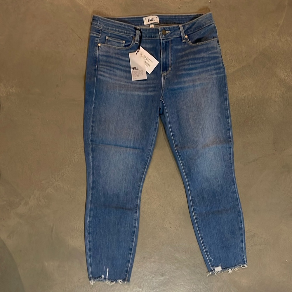 Paige Denim Verdugo Crop Distressed Hem NWT